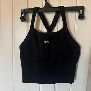 Alo Black Sports Tank with built in bra